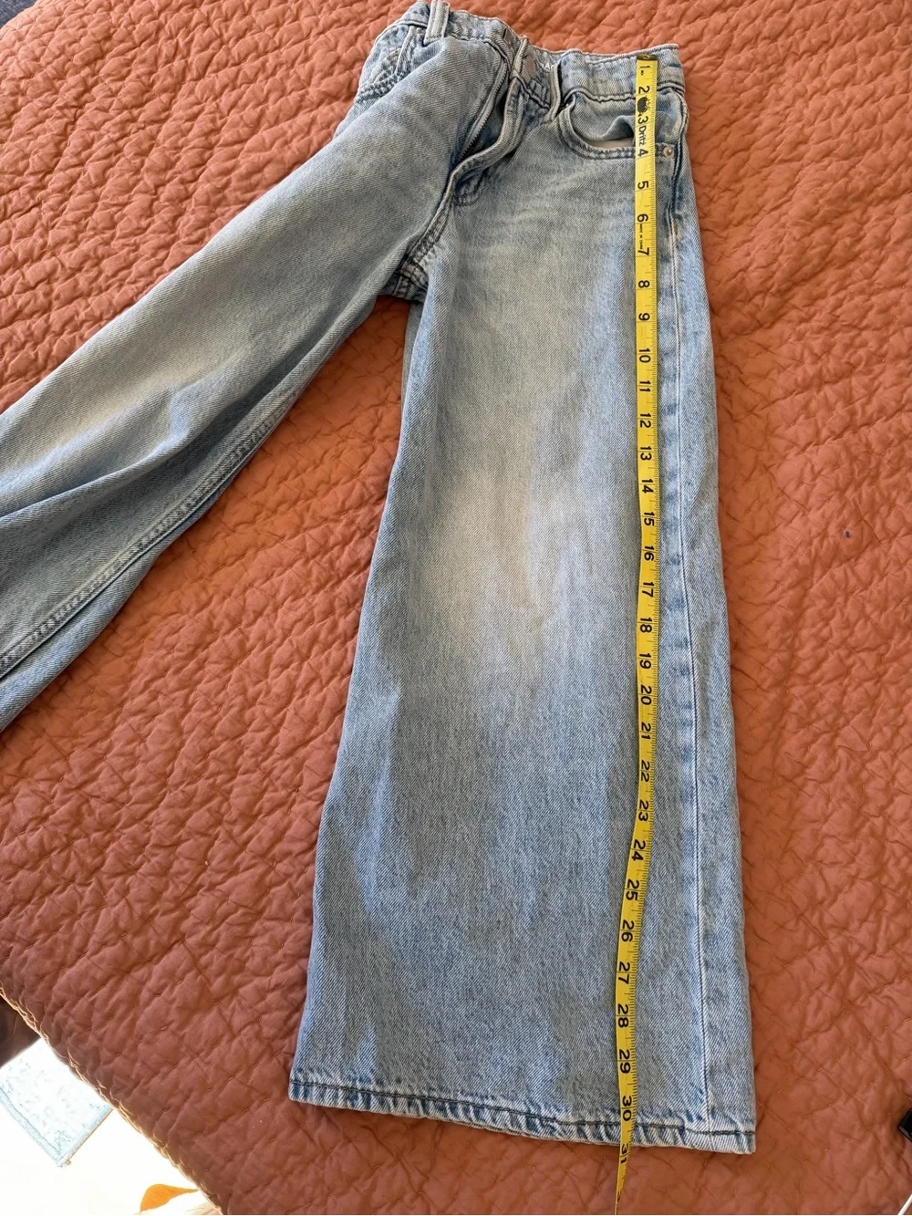 Girl’s Light Wash Wide Leg GAP Jeans